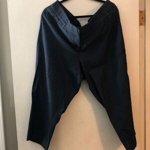 Lane Bryant Dark Navy Drop-Crotch Chino Pants